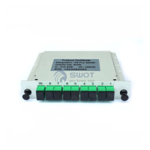 8 way PLC splitter cassette type 1x8 fiber optic PLC splitter with SC APC connector